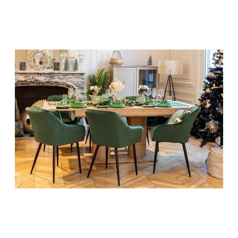 Table a manger extensible - Heidelberg - L140/220 x P 90 x H 80 cm