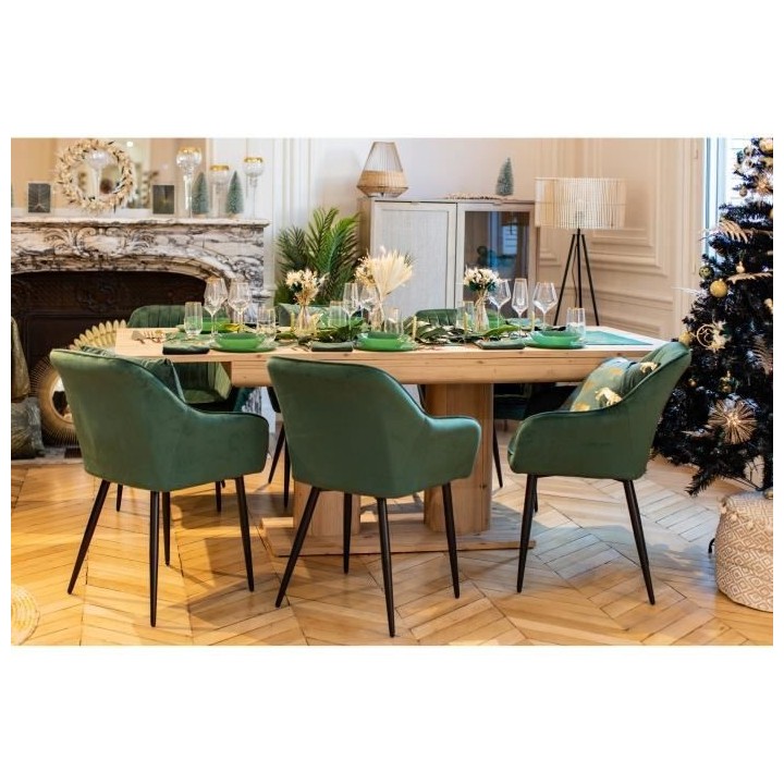 Table a manger extensible - Heidelberg - L140/220 x P 90 x H 80 cm