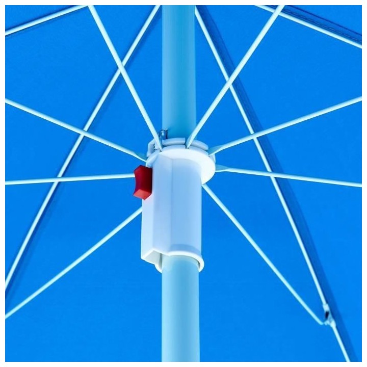 Parasol droit diametre 1,80 m - Structure acier en polyester anti-uv -