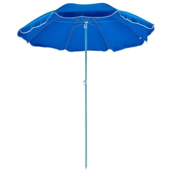 Parasol droit diametre 1,80 m - Structure acier en polyester anti-uv -