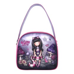 Sac à main Gorjuss Cheshire cat Violet (30 x 28,5 x 11,5 cm)