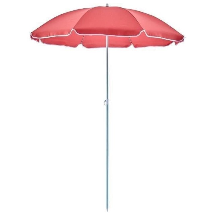 Parasol droit diametre 1,80 m - Structure acier en polyester anti-uv -