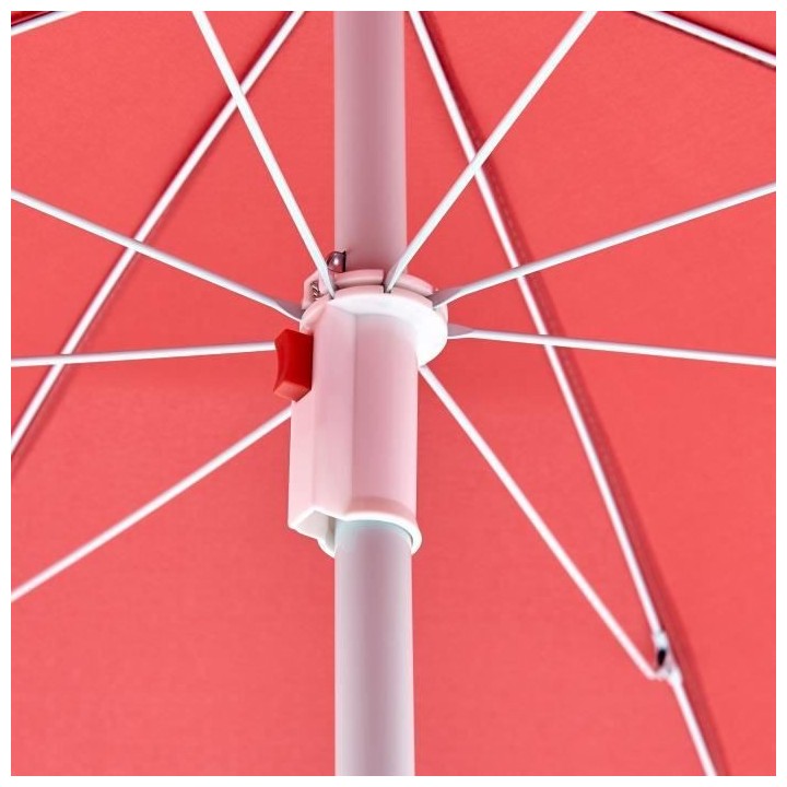 Parasol droit diametre 1,80 m - Structure acier en polyester anti-uv -