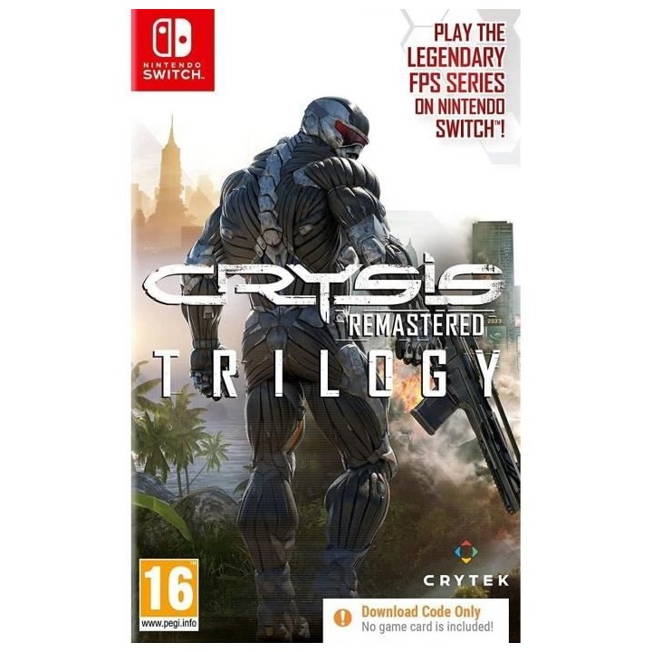 Crysis Trilogy Remastered Jeu Switch - Code a télécharger