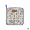 Gant à Four Vinthera Vinthera Bleu Coton (20 x 20 cm) (Pack 12x)