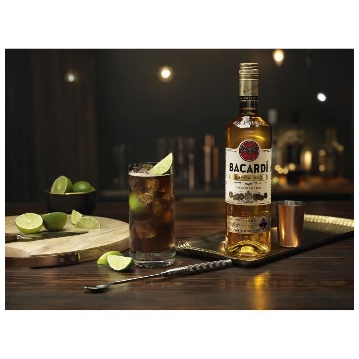Rhum Bacardi Carta Oro - Rhum Ambré - Puerto Rico - 37,5%vol - 70cl