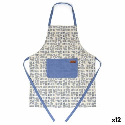 Tablier avec Poche Vinthera Vinthera Bleu Coton (60 x 75 cm) (Pack 12x)