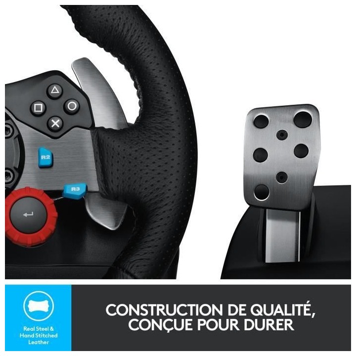 LOGITECH G29 Driving Force Volant de Course - Compatible PS5 - PS4 et