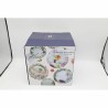 Service de vaisselle DKD Home Decor Porcelaine Multicouleur 18 Pièces (27 x 27 x 3 cm)