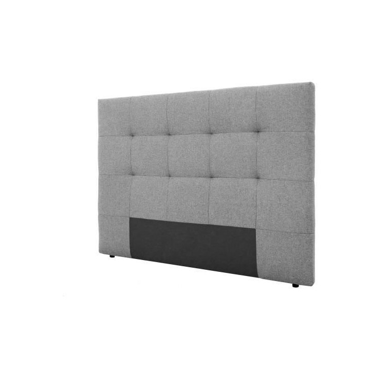 Tete de lit HERA - Gris Souris - Pour couchage 140 et 160 - 165 x 120