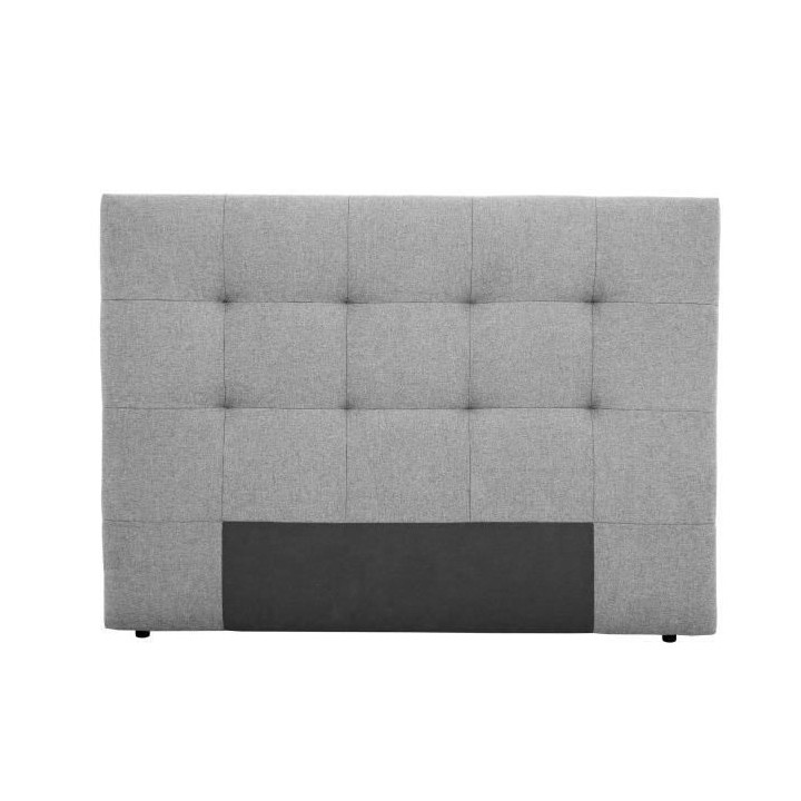 Tete de lit HERA - Gris Souris - Pour couchage 140 et 160 - 165 x 120