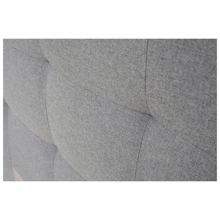 Tete de lit HERA - Gris Souris - Pour couchage 140 et 160 - 165 x 120