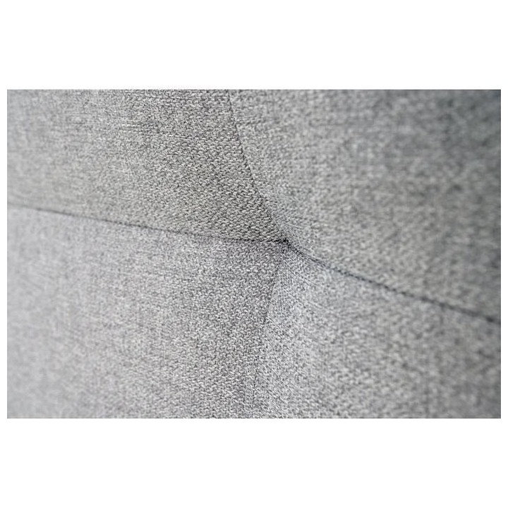 Tete de lit HERA - Gris Souris - Pour couchage 140 et 160 - 165 x 120