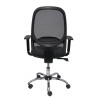 Chaise de Bureau P&C 10CCRRN Avec accoudoirs Noir