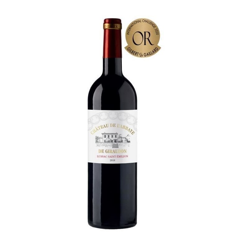 Château de L'Abbaye de Giraudon 2018 Lussac St Emilion - Vin rouge du Sud Ouest