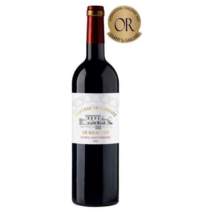 Château de L'Abbaye de Giraudon 2018 Lussac St Emilion - Vin rouge du