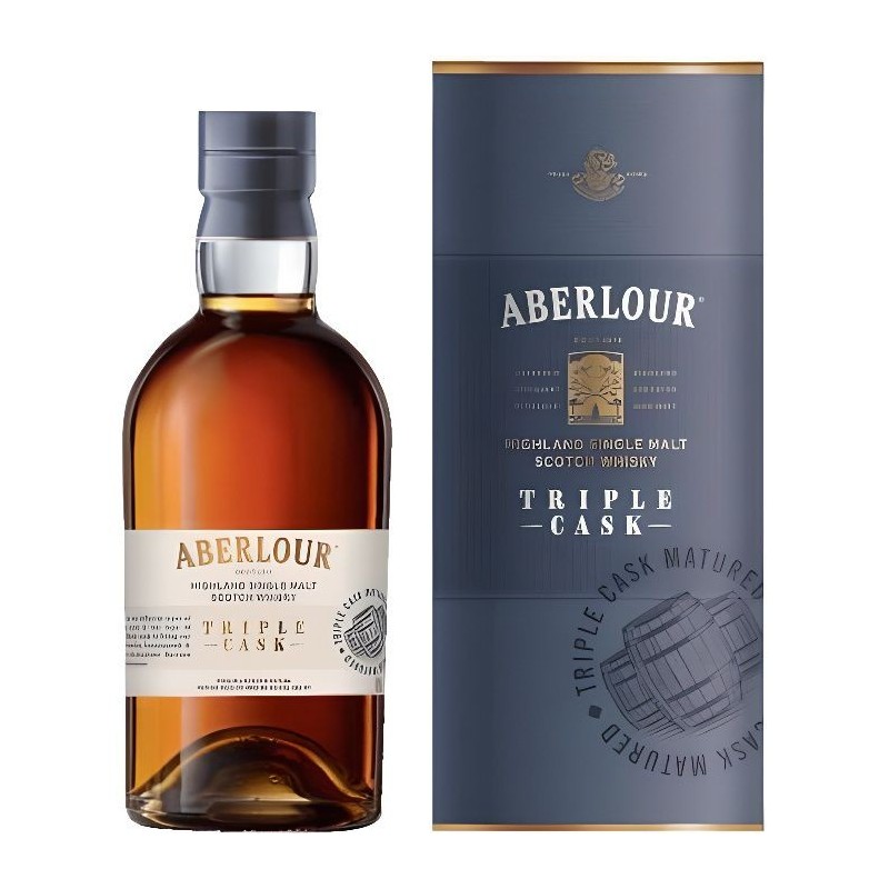 Whisky Aberlour Triple Cask - Highland Single malt whisky - Ecosse - 40%vol - 70cl sous étui