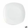 Assiette plate Quid Novo Vinci Blanc Céramique Ø 26,6 cm 26,6 cm (6 Unités) (Pack 6x)