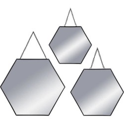 Set de 3 Miroirs hexagonaux...