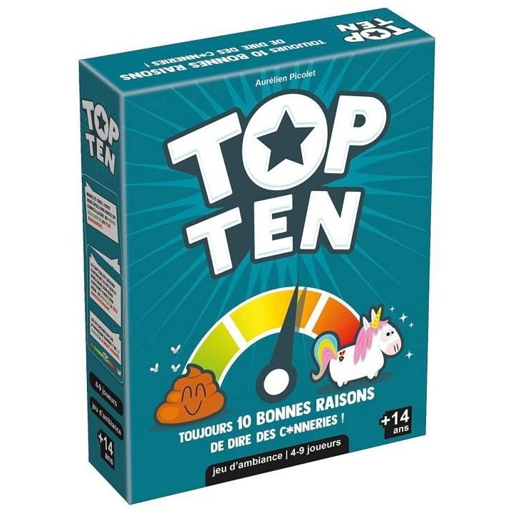 Cocktail Games | Top Ten | Jeu de société | a partir de 14 ans | 4 a