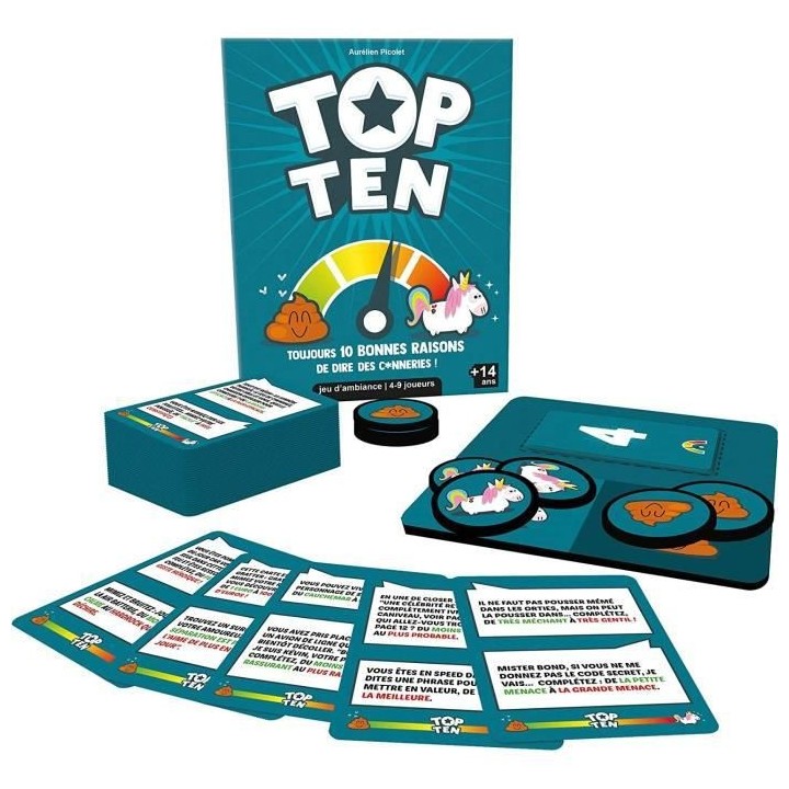 Cocktail Games | Top Ten | Jeu de société | a partir de 14 ans | 4 a