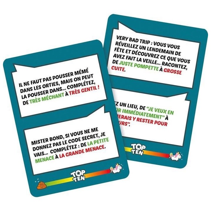 Cocktail Games | Top Ten | Jeu de société | a partir de 14 ans | 4 a