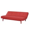 Banque convertible 2 places - Simili Rouge - L 178 x P 89 x H 78 cm - JENNY