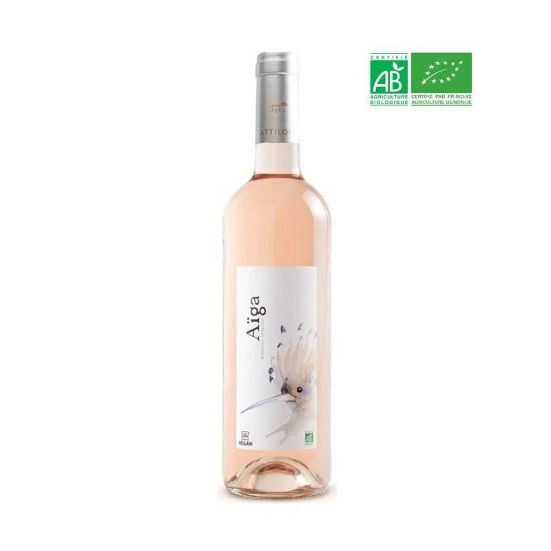 Domaine Attilon Cuvée Aiga IGP Pays des Bouches du Rhône Terre de Camargue - Vin rosé