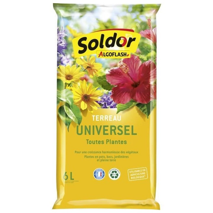 ALGOFLASH - Terreau Universel 6 L