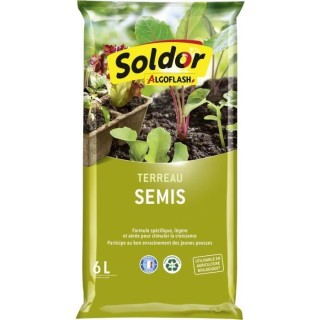 ALGOFLASH - Terreau Semis, Bouturage, Repiquage 6 L