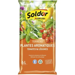 ALGOFLASH - Terreau Plantes Aromatiques, Tomates et Légumes en pot 6