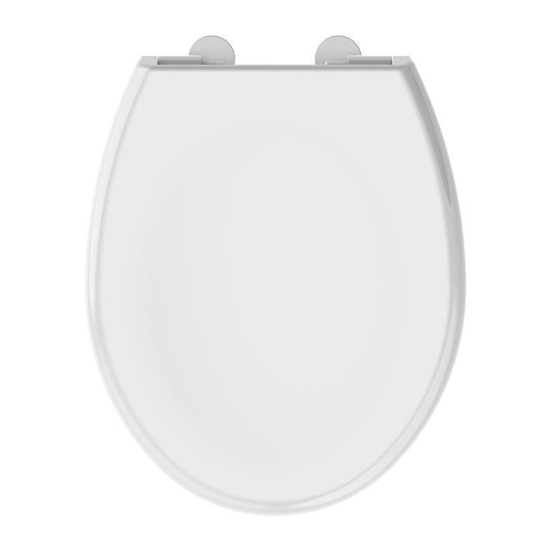 ALLIBERT Abattant de toilette a fermeture silencieuse Boreo - Blanc brillant