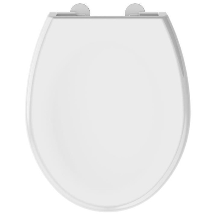 ALLIBERT Abattant de toilette a fermeture silencieuse Boreo - Blanc br