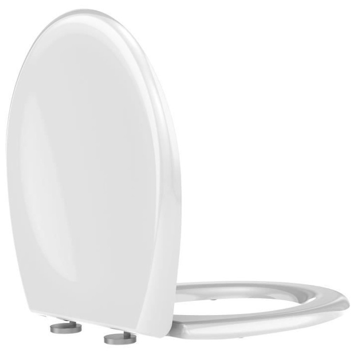 ALLIBERT Abattant de toilette a fermeture silencieuse Boreo - Blanc br