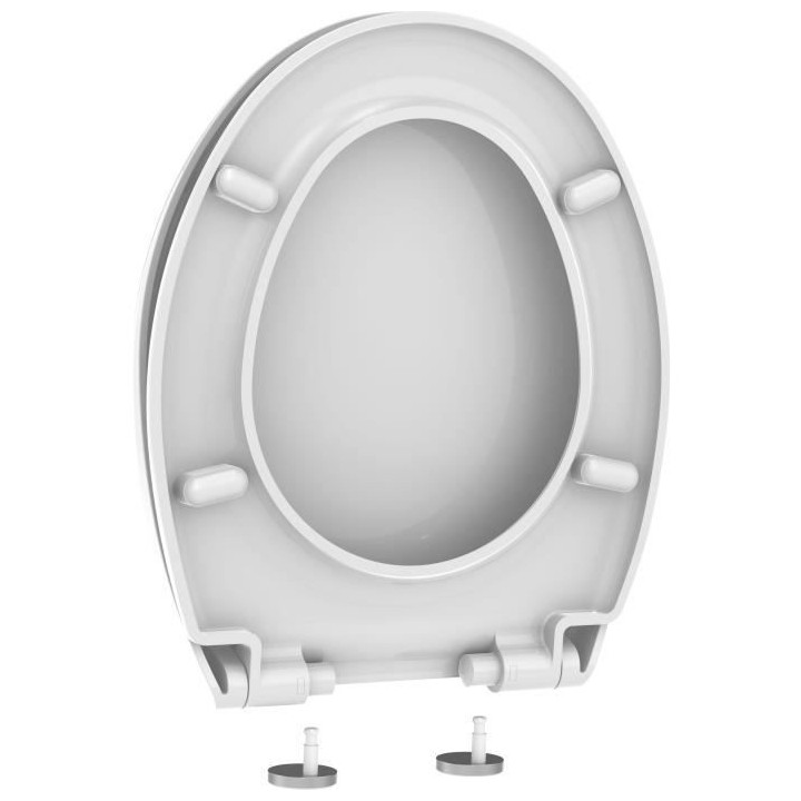ALLIBERT Abattant de toilette a fermeture silencieuse Boreo - Blanc br