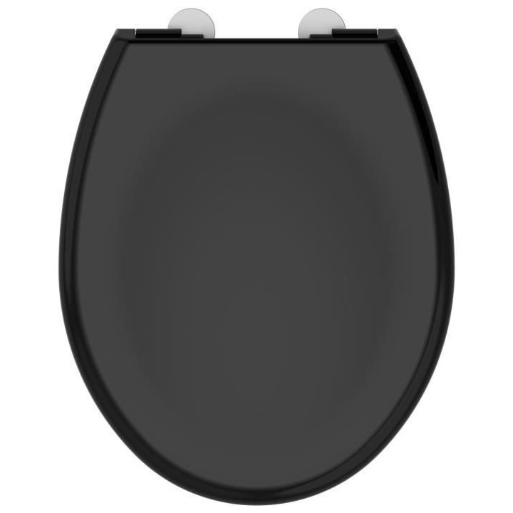 ALLIBERT Abattant de toilette a fermeture silencieuse Boreo - Noir bri