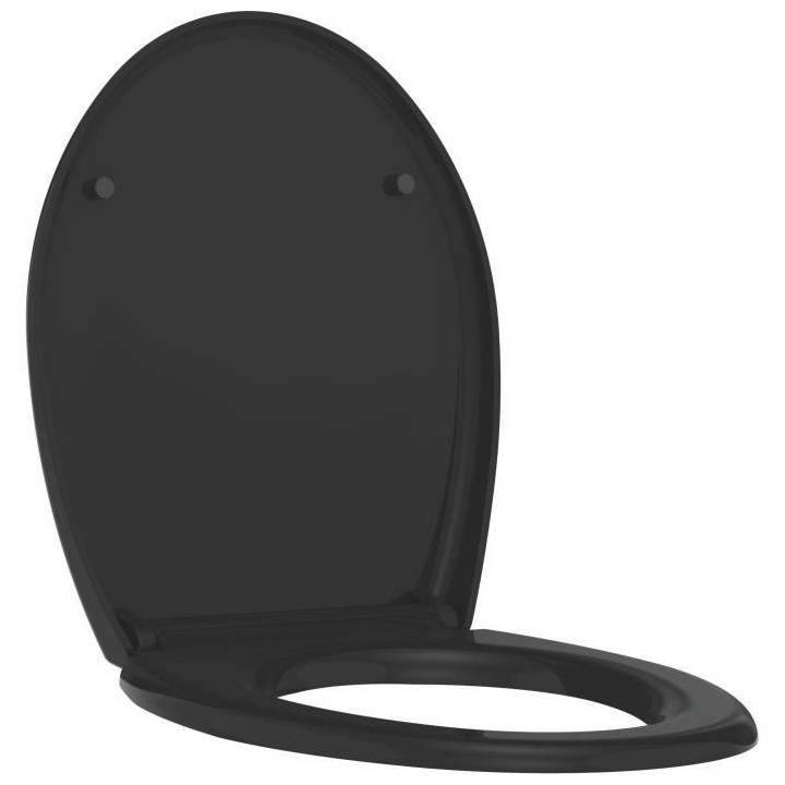 ALLIBERT Abattant de toilette a fermeture silencieuse Boreo - Noir bri