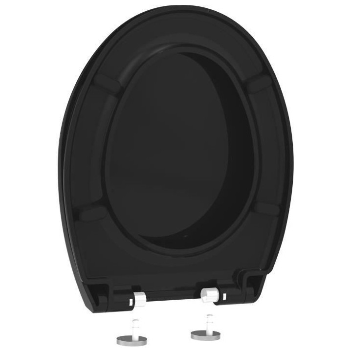 ALLIBERT Abattant de toilette a fermeture silencieuse Boreo - Noir bri