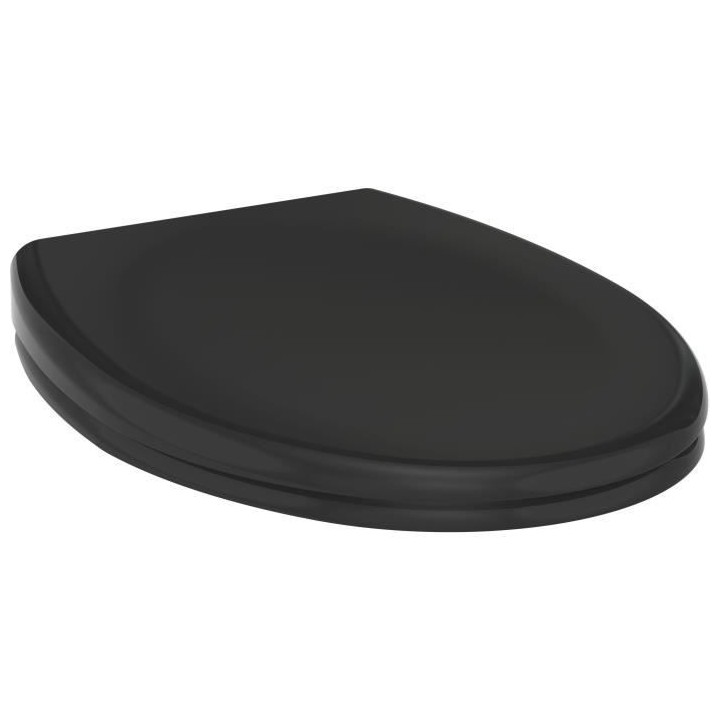 ALLIBERT Abattant de toilette a fermeture silencieuse Boreo - Noir bri