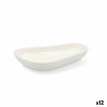 Plateau apéritif Quid Select Irrégulier Céramique Blanc (12,5 cm) (Pack 12x)