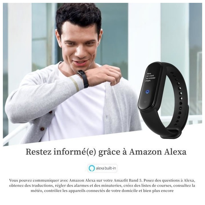 AMAZFIT Band 5 - Montre connectée - Noir
