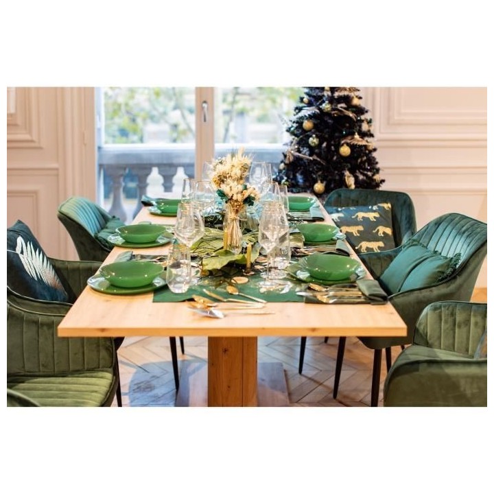 Table a manger extensible - Heidelberg - L140/220 x P 90 x H 80 cm