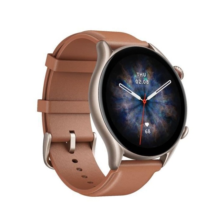 AMAZFIT GTR 3 Pro Brown Leather - Montre connectée