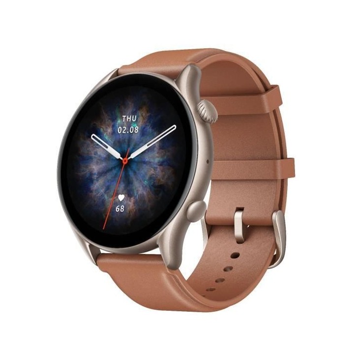 AMAZFIT GTR 3 Pro Brown Leather - Montre connectée