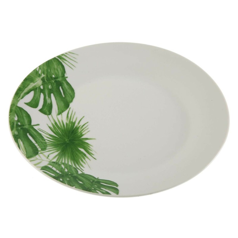 Assiette plate Versa New Leaves Volet Porcelaine