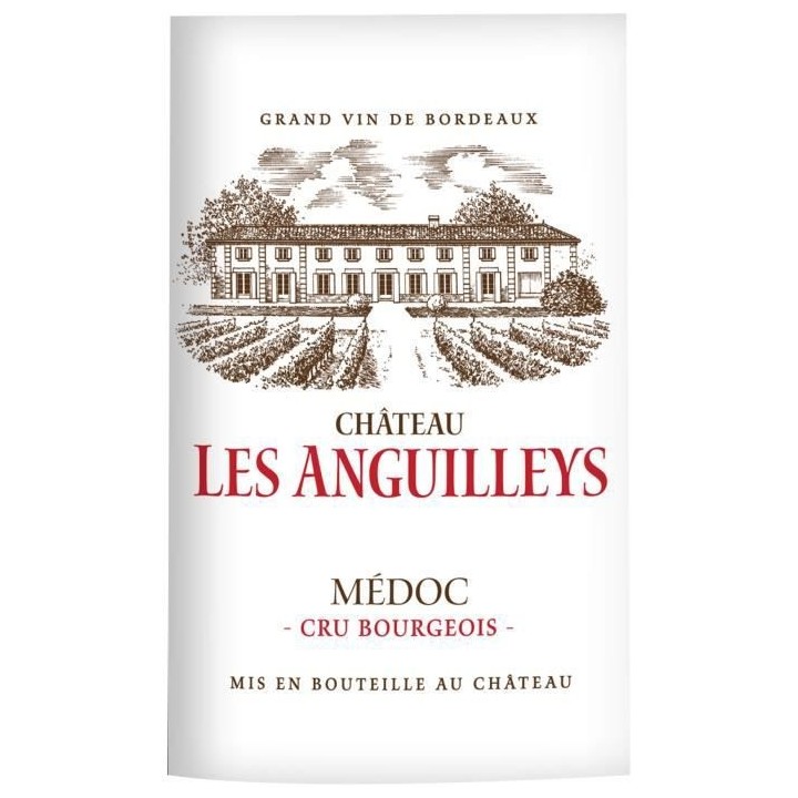 Château Les Anguilleys 2016 Médoc Cru Bourgeois - Vin rouge de Borde