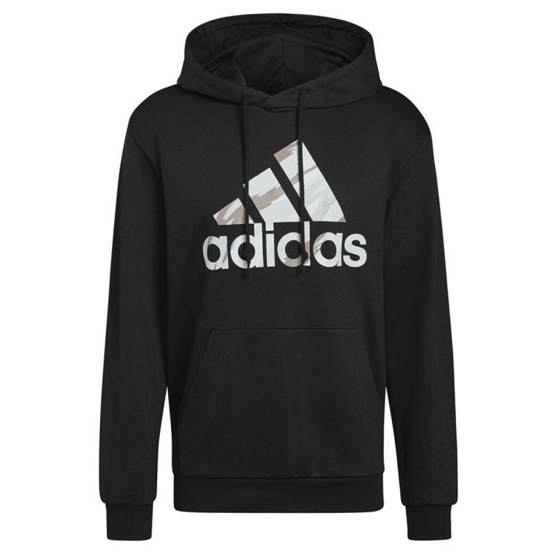 Sweat à capuche homme Adidas Essentials French Terry Noir