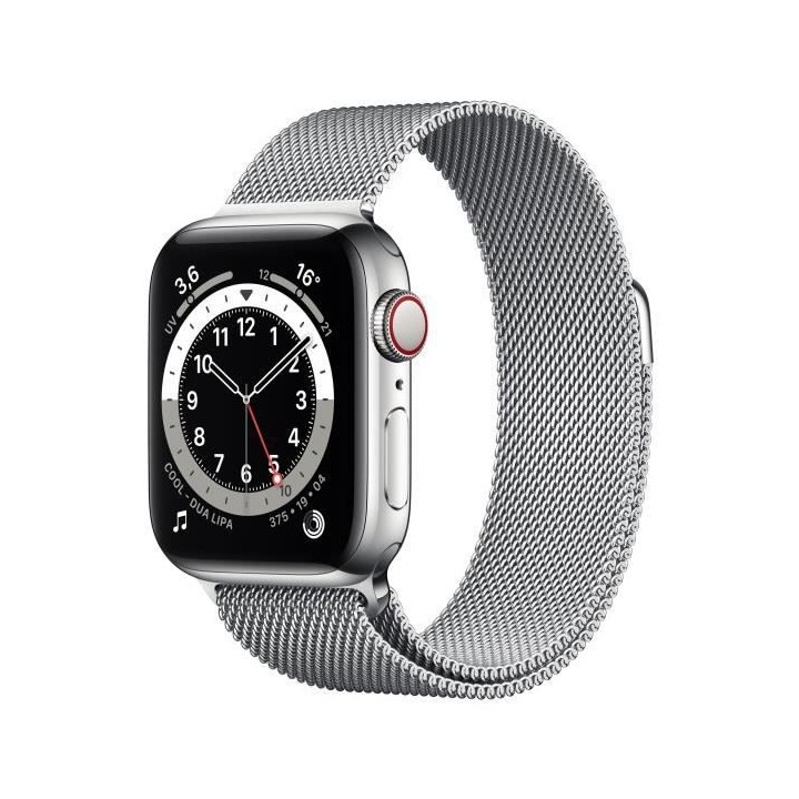 Apple Watch Series 6 GPS + Cellular, 40mm Boîtier en Acier Inoxidable