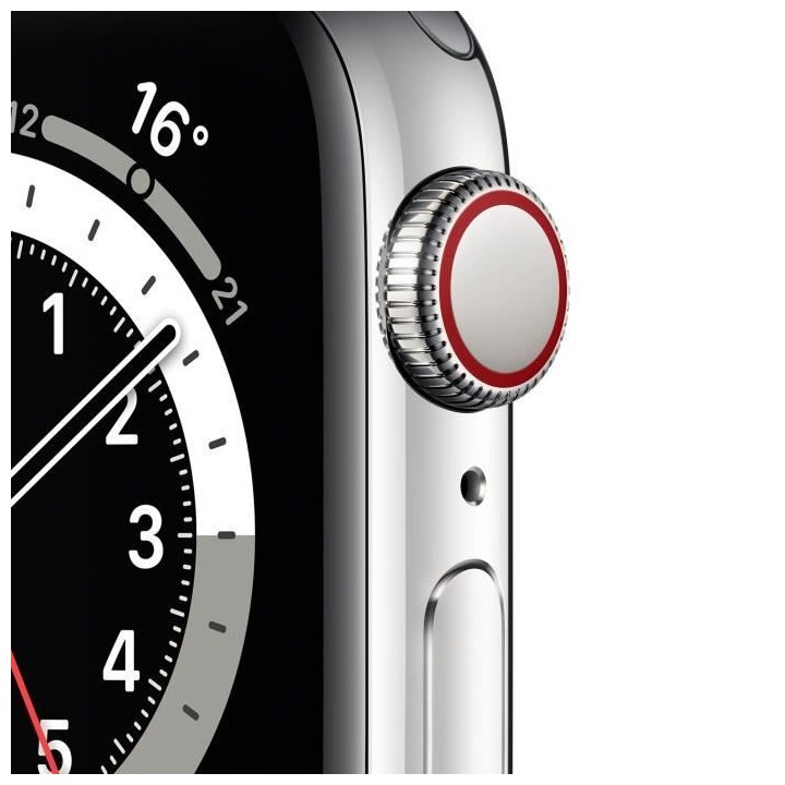 Apple Watch Series 6 GPS + Cellular, 40mm Boîtier en Acier Inoxidable