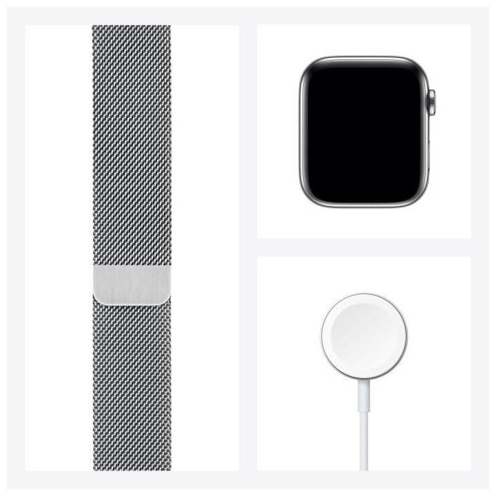 Apple Watch Series 6 GPS + Cellular, 40mm Boîtier en Acier Inoxidable
